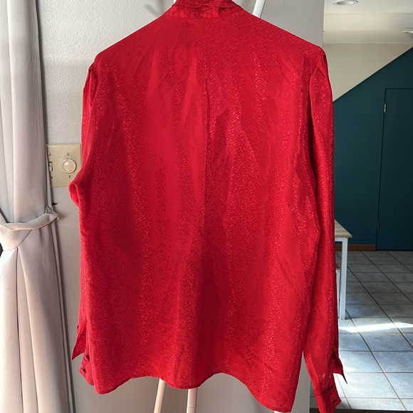 Red Louis Feraud vintage blouse - Picture 4 of 6